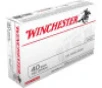 Winchester 40 S&amp;W Ammunition Best Value Q4238 180 Grain Full Metal Jacket 50 Rounds