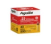 Aguila 22 Long Rifle Ammunition 1B221115 40 Grain Copper Plated Bullet CASE 2000 Rounds