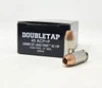 DoubleTap 45 ACP +P Ammunition Lead Free 45A160X 160 Grain Solid Copper Hollow Point 20 Rounds