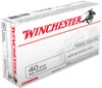 Winchester 40 S&amp;W USA40JHP 180 Grain Jacketed Hollow Point 50 rounds
