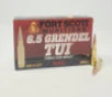 Fort Scott Munitions 6.5 Grendel Ammunition FSM65GR123SCV2 123 Grain Solid Copper Spun 20 Rounds