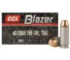 CCI 40 S&amp;W Blazer CCI3589 165 gr FMJ 50 rounds