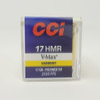 CCI 17 HMR Ammunition 0049 17 Grain V-Max Case of 2000 Rounds