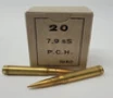 Greek 1940's Surplus 8mm Mauser Ammunition AM8001 198 Grain Lead Core Full Metal Jacket 20 Rounds