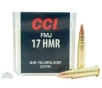 CCI .17 HMR 20gr FMJ Ammunition 50rds - 0055