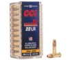 CCI .22 Long Rifle 40gr Velocitor Copper Plated HP Ammunition 50rds - 0047