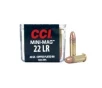 CCI .22 Long Rifle 40 Grain Round Nose High Velocity, 100rds - 0030