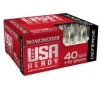 Winchester USA Ready 170 gr Hex Vent HP .40 S&amp;W Ammunition 20 Rounds - RED40HP