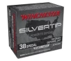 Winchester Silvertip 110 gr JHP .38 Special Ammunition 20 Rounds - W38ST
