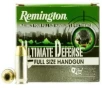 Remington Ultimate Defense Full-Size Handgun 185 gr Brass Jacket Hollow Point .45 ACP Ammo, 20/box - HD45APC