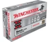 Winchester Super-X 9mm Ammo 124 Grain Brass Enclosed, 50rds