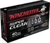 Winchester Ammunition Super Clean 120 gr Full Metal Jacket .40 S&amp;W Ammo, 50/box - W40SWLF