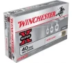 Winchester Ammunition Super-X 165 gr WinClean (Brass Enclosed Base) .40 S&amp;W Ammo, 50/box - WC401