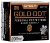 Speer Gold Dot Short Barrel 180 gr Hollow Point .40 S&amp;W Ammo, 20/box - 23974GD