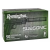 Remington Subsonic 147 gr Flat Nose Enclosed Base 9mm Ammo, 50/box - S9MM9
