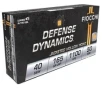 Fiocchi Defense Dynamics .40 S&amp;W 165gr Jacketed Hollow Point Ammo, 50rds - 40SWC