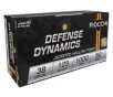 Fiocchi Defense Dynamics .38 Special 125 gr. Jacket Hallow Point Ammo, 50rds - 38F