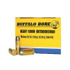Buffalo Bore Outdoorsman 10mm Auto 220 grain Hard Cast Flat Nose Handgun Ammo, 20/Box - 21C/20