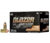 CCI Blazer Brass 9mm Ammo 115gr FMJ, 100rds - 51991BB