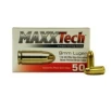 Maxxtech 9mm 115gr FMJ Brass Cased Ammunition 50rds - PTGB9MMB