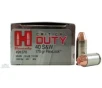 Hornady 40 S&amp;W 175gr FlexLock Critical Duty Ammunition 20rds - 91376