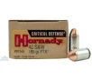 Hornady 40 S&amp;W 165gr FTX Critical Defense Ammunition 20rds -91340