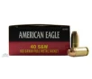 American Eagle 40 S&amp;W Ammo 165 Grain FMJ 50rds - AE40R3
