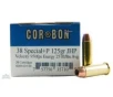 Cor-Bon 38 Special+P 125gr JHP Ammunition 20rds - SD38125/20