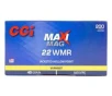 CCI .22 WMR Maxi Mag 40gr JHP Ammunition 200rds - 958