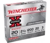 Winchester 20ga 2.75&quot; #3 Buck Super-X Ammunition 5rds - XB203