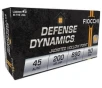 Fiocchi Defense Dynamics .45 ACP 200gr Jacketed Hollow Point Ammo, 50rds - 45B500