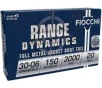 Fiocchi Range Dynamics 30-06 Springfield 150gr FMJ-BT Ammo, 20rds - 3006A