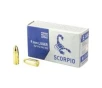 STV Technology Scorpio 9mm 124 gr FMJ 50rds Handgun Ammo for Accurate and Consistent Performance - S9MM124F