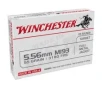 Winchester 55 gr FMJ 5.56x45 M193 Ammunition 20 Rounds - WM193K