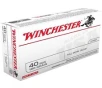 Winchester USA Target FMJ 40 S&amp;W Handgun Ammunition 50 Round Box