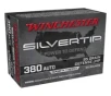 Winchester Silvertip JHP Pistol Ammunition 20 Round Box