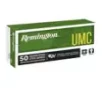 Remington UMC Handgun JSP Pistol Ammunition 50 Round Box