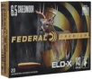 Federal Premium 6.5 Creedmoor Ammunition 143 Grain Brass 20 Rounds ELD-X PT P65CRDELDX1