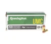 Remington UMC Pistol &amp;amp; Revolver Ammunition 380 Auto 95 Grain Brass 50 Rounds FMJ L380AP