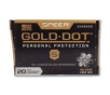 Speer Gold Dot Personal Protection 40 S&amp;amp;W Ammunition 180 Grain Nickel Plated Centerfire 20 Rounds Gold Dot JHP 23962