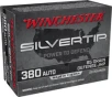 Winchester SUPER-X HANDGUN Silvertip 380 ACP Ammunition 85 Grain Brass Centerfire 20 Rounds Silvertip Defense JHP W380ST
