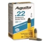 Aguila Subsonic Solid Point, .22LR, LRN, 40 Grain, 50 Rounds
