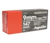 Aguila Ammo, 9mm Luger, FMJFP, 147 Grain, 50 Rounds