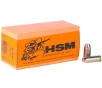 HSM 40 S&amp;W 180gr RNFP Handgun Ammo - 50 Rounds