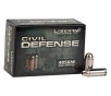 Liberty Civil Defense 40 S&amp;W 60gr HP Handgun Ammo - 20 Rounds