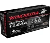 Winchester Super Clean 40 S&amp;W 120gr FMJ Handgun Ammo - 50 Rounds