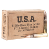Winchester M193 5.56mm NATO 55gr FMJ Centerfire Rifle Ammo - 20 Rounds