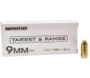 Ammo Inc Target and Range 9mm Luger 115gr FMJ Handgun Ammo - 50 Rounds