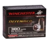 Winchester Defender 380 ACP Auto Ammunition 95 Grain Bonded Jacketed Hollow Point - S380PDB