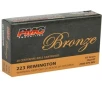 PMC Bronze 223 Remington Ammunition 55 Grain Full Metal Jacket Boat Tail PMC223A